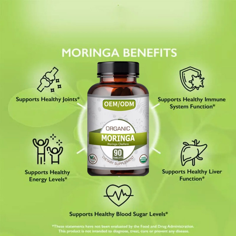 OEM Großhandel 1500 mg Kräuter Slim Kapsel Moringa Oleifera Tabletten für die Fettverbrennung