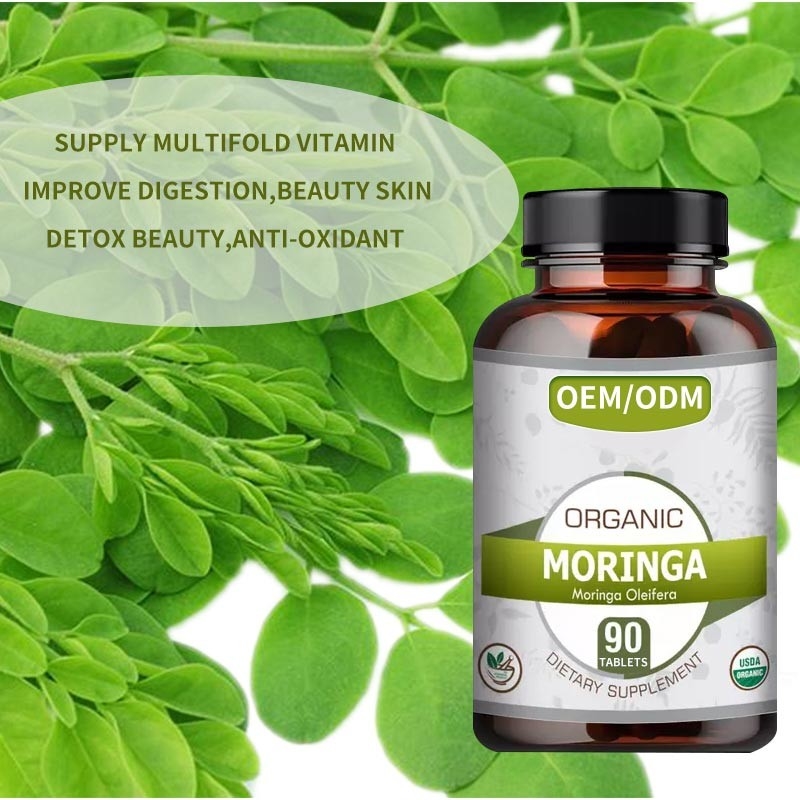 OEM Großhandel 1500 mg Kräuter Slim Kapsel Moringa Oleifera Tabletten für die Fettverbrennung