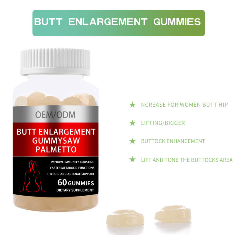 HACCP-Kolben-Brust erhöhen schwarze weibliche Verbesserung Gummies Maca für das Hinterteil-Hüften-Anheben