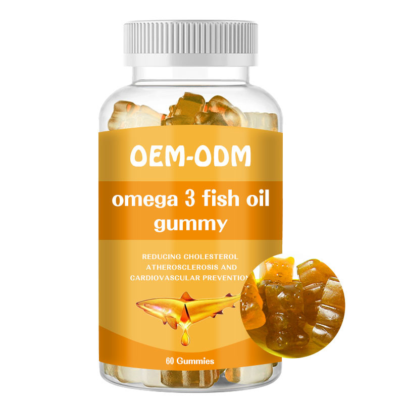 Omega 3 Lebertran-Pillen Fisch-Öl Softgels EPA DHA gummiartig für die Kinder erwachsen