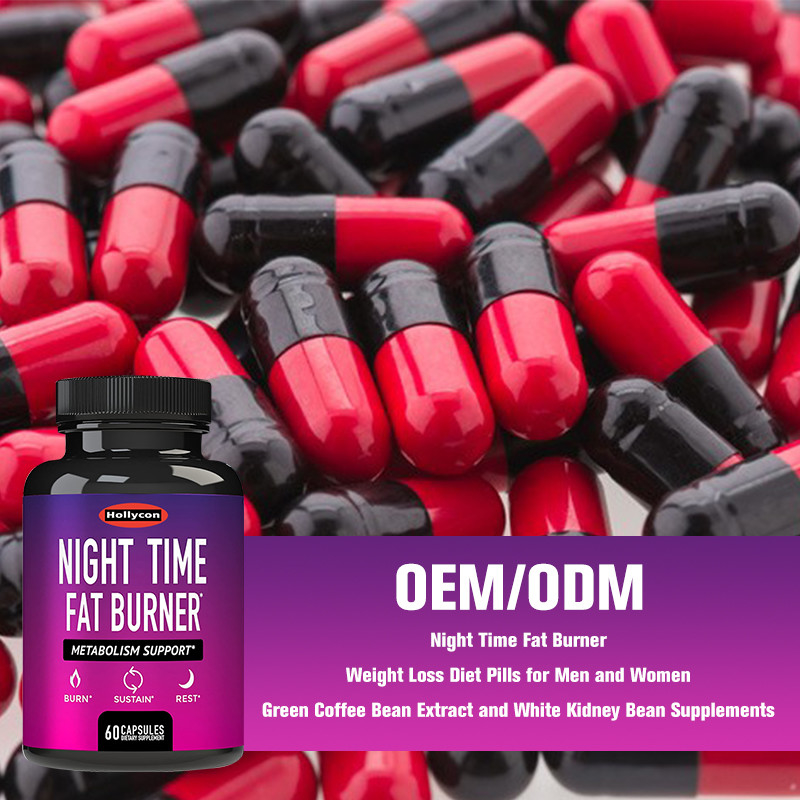 Nachtzeit-fetter Brenner-Gewichtsverlust-Diät-Pillen-Rohkaffee Bean Extract And White Kidney Bean Supplement