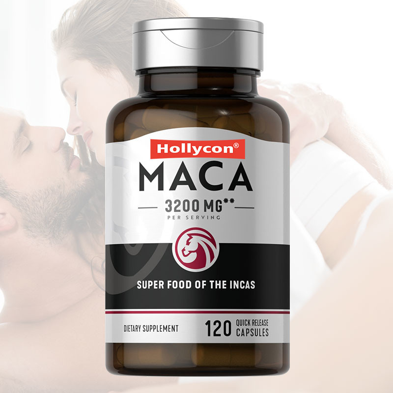 Wurzel-Ergänzungs-Schwarz-roter gelber Hormonhaushalt 3200mg Maca verbessert Stimmungs-Fokus Maca-Wurzel-Kapseln