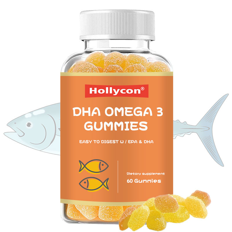 Omega 3 Lebertran-Pillen-gummiartige Nahrungsmittel EPA DHA für die Kinder erwachsen