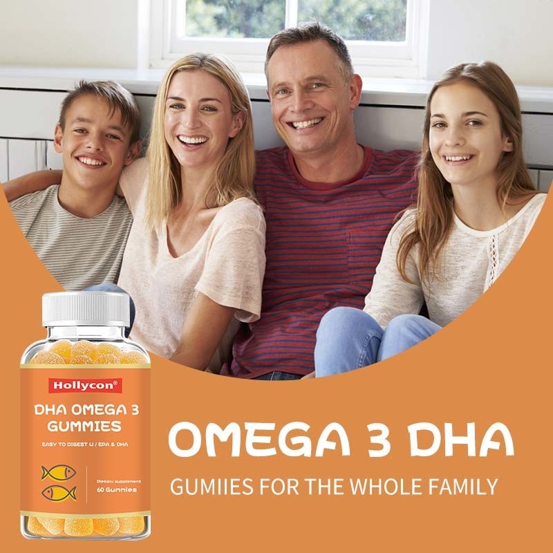 Omega 3 Lebertran-Pillen-gummiartige Nahrungsmittel EPA DHA für die Kinder erwachsen