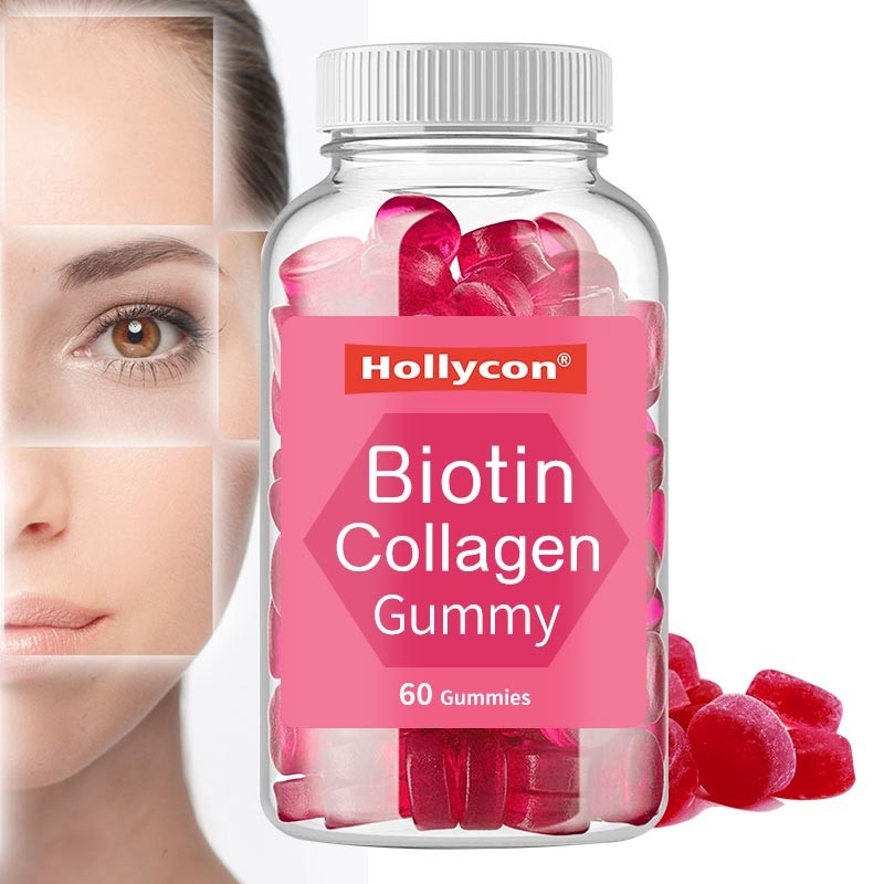 Natürliches Vitamin-Biotin Gummies-Haar-Wachstum für Haar-Haut nagelt Biotin-Vitamine Gummies