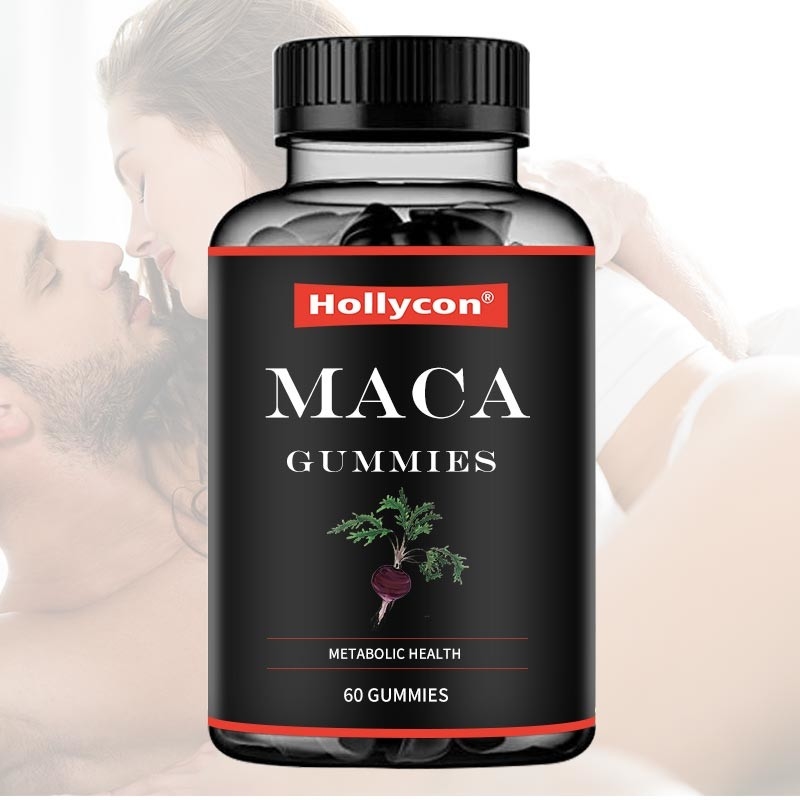 Gummies-Schwarz-verbessert rote gelbe hormonale Stützenergiebilanz Wurzel ODM Maca Stimmungs-Fokus