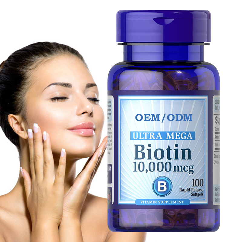 Biotin-Vitamin Gummies-Haar-Haut und Nägel Soems Skincare Zählung Magnetkardiogramms Softgels 100 Regrowth-10000
