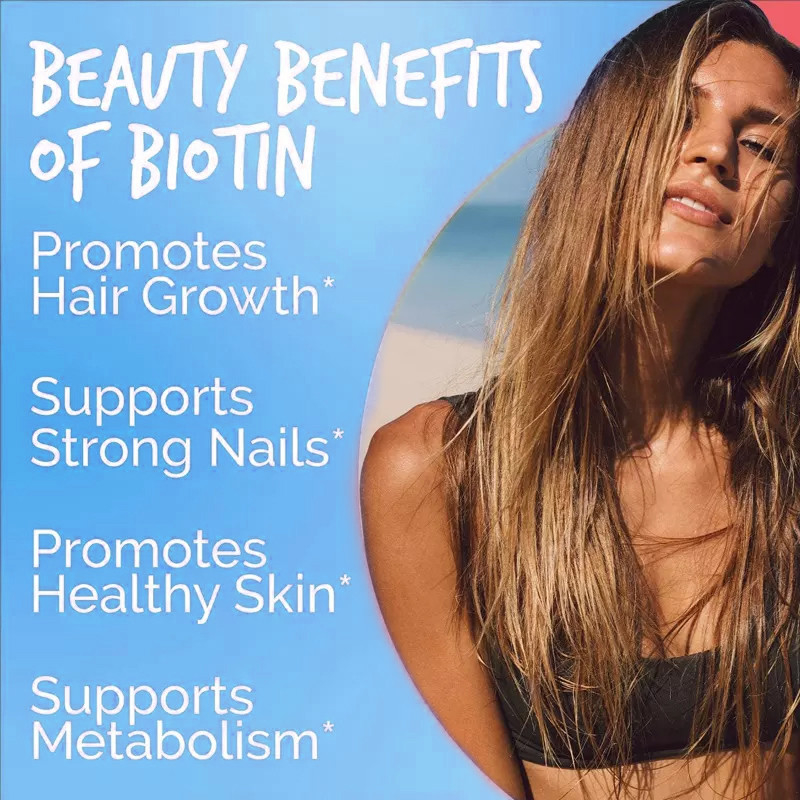 Biotin-Vitamin Gummies-Haar-Haut und Nägel Soems Skincare Zählung Magnetkardiogramms Softgels 100 Regrowth-10000