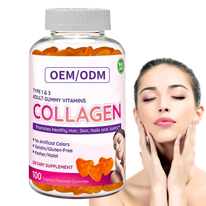 Biotin-Zink-Vitamin EG For Hair ODM-Kollagen Gummies 2500mcg Haut und nageln Haar-Wachstum