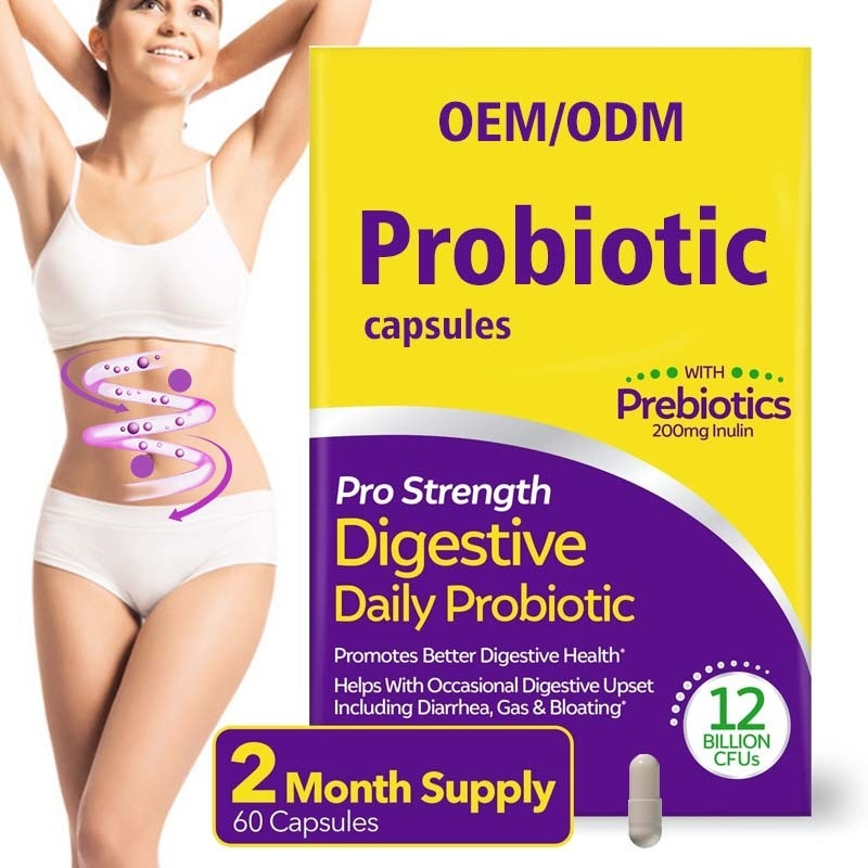 Fette Schneider-Ergänzungen Probiotics für Kapseln der Frauen-Mann-60 nicht GMO-Gluten frei