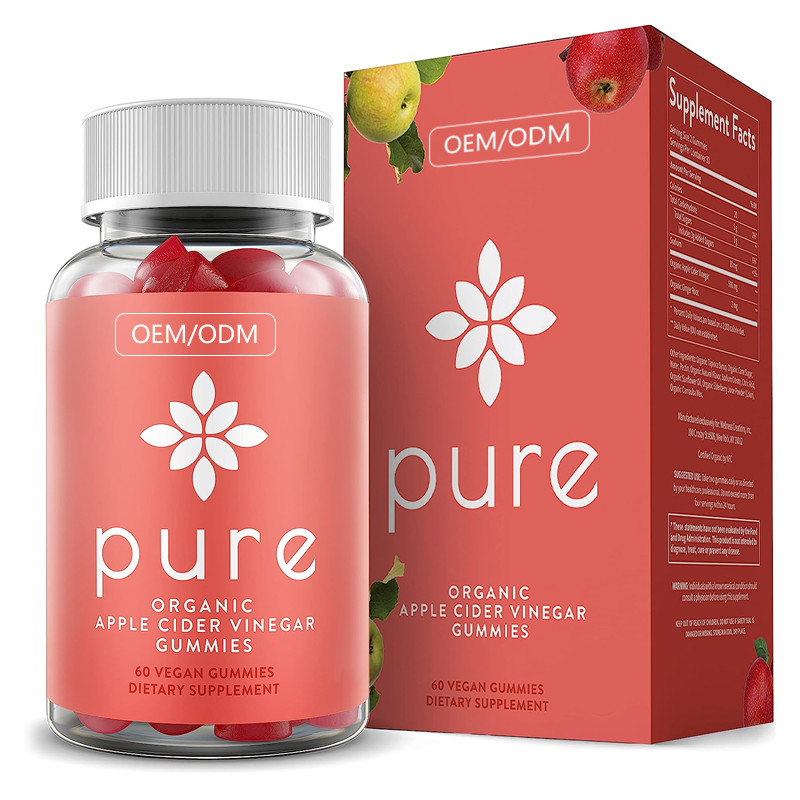 Detox-Unterstützungs-60 Ct ACV Gummies FDA-Apfelwein-Essig Gummies-strengen Vegetariers roher