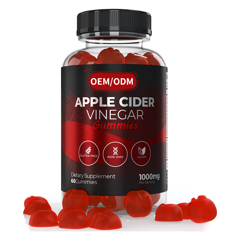 OEM ACV Gewichtsreduktion Vitamine Glutenfrei Vegan Nicht-GVO Schnelle Gewichtsreduktion Apfelessig Gummies