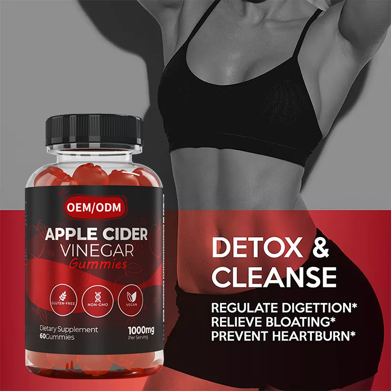 OEM ACV Gewichtsreduktion Vitamine Glutenfrei Vegan Nicht-GVO Schnelle Gewichtsreduktion Apfelessig Gummies