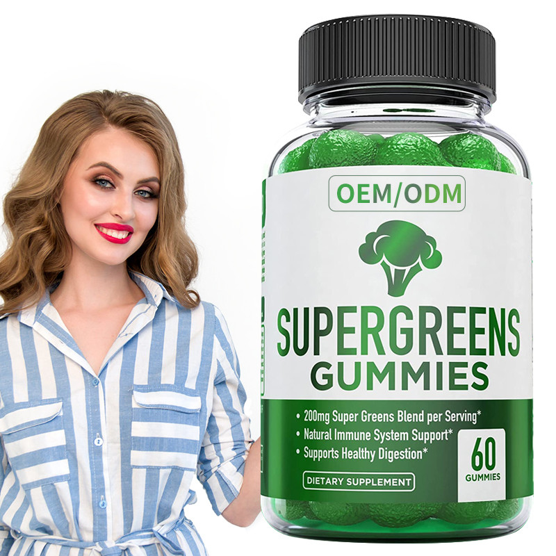 Super grünes gummiartiges Vitamin-basierte wesentliche Vitamin-und Mineral-Anlage immune Stützdiätetische Ergänzung