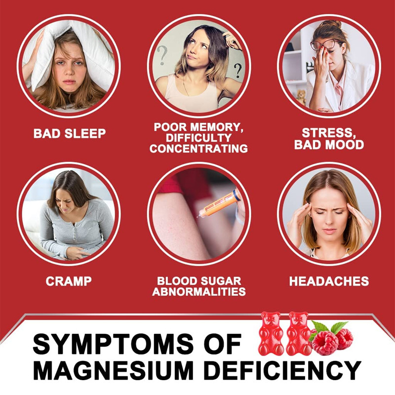 Gluten entspannt sich freier Melatonin-Vitamin Gummies-Stützschlaf Magnesium-Melissen-Auszug des Melatonin-Vitamin-D