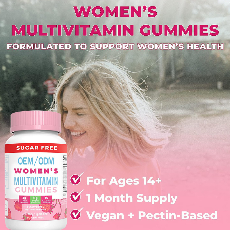 Der Multivitamin-Vitamine der immune Stütztäglichen Frauen mit organischer Bestandteil-Haar-Haut und gummiartig nageln