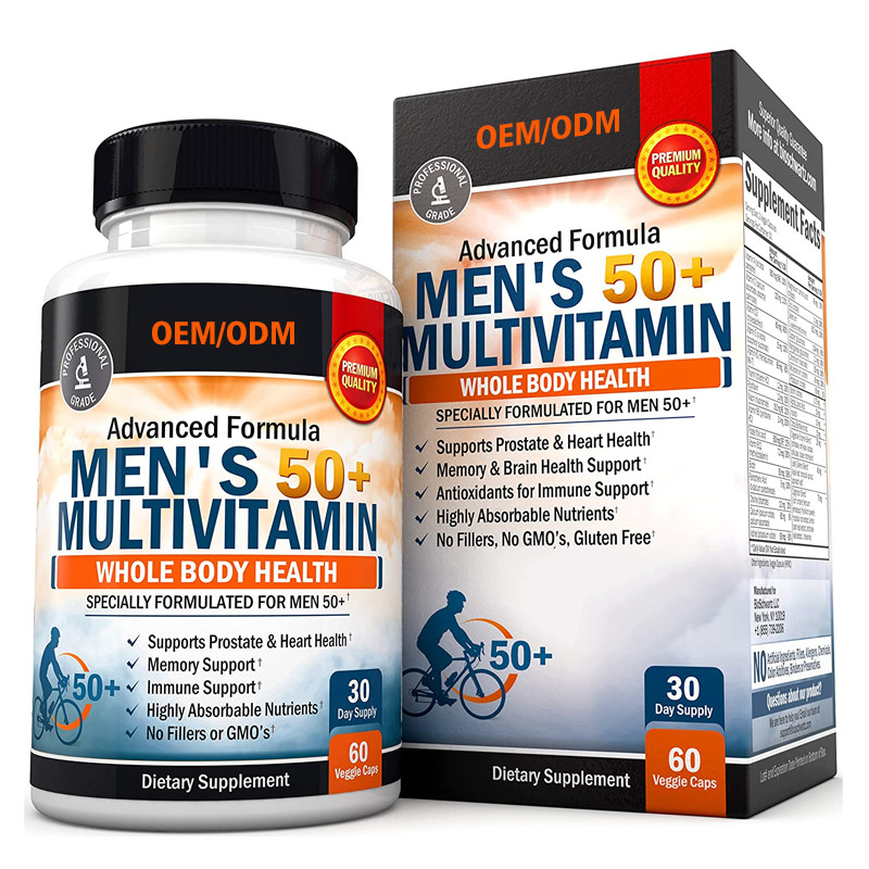 Der Multivitamin der kundenspezifischen Aroma-Männer für Energie-Fokus-Leistungs-Zink-Kalziummagnesium Multivitamin-Kapseln