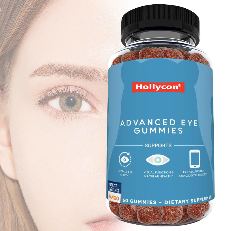 2500 mcg Vitamin B7, natürliches Zeaxanthin, Lutein, individuelle Geschmacksrichtungen, umweltfreundliche Produktion, Augengummis