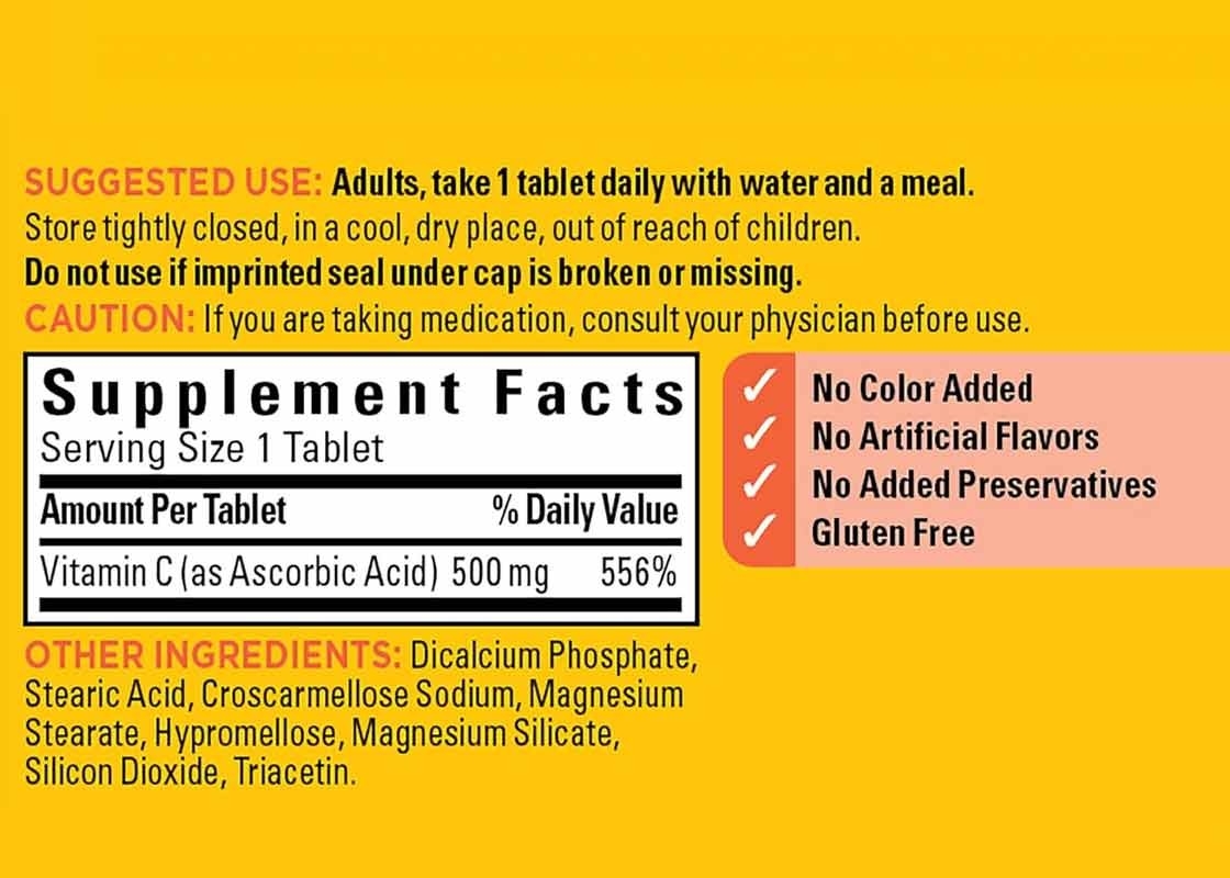 Private Label ODM Nahrungsergänzungsmittel Hautbleichende Pillen zur Hautbleichung Vitamin C Tabletten