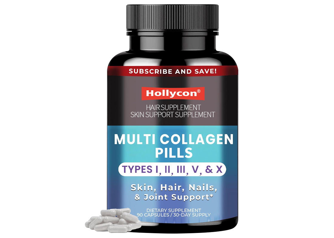 90PCS Multicollagen Pillen Unterstützung für Haar Nägel Gelenke und Darmgesundheit Haut Unterstützung