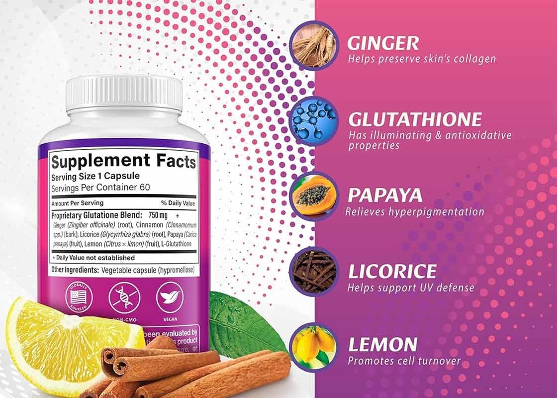 OEM Glutathion-Kapseln helfen, den Hautton zu gleichen Hautbleiche Pillen Anti-Aging-Ergänzung