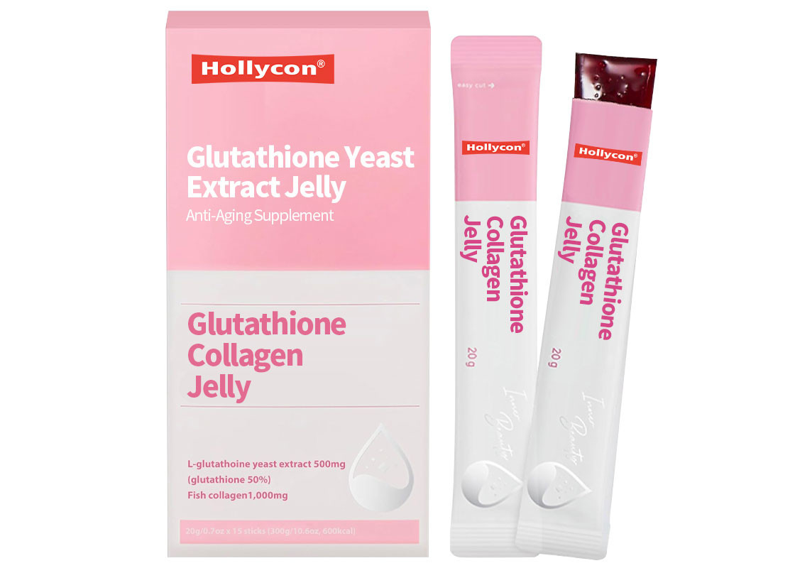 ODM Glutathion-Kollagen-Gelei Unterstützung für die Hautgesundheit Anti-Aging-Ergänzung Glutathion-Hefe-Extrakt-Gelei