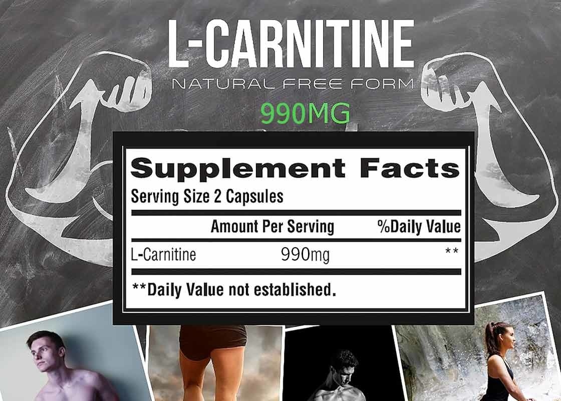 Private Label L-Carnitin Kapsel 200 Pillen helfen Fett zu verbrennen Gemüse Kapseln unterstützt
