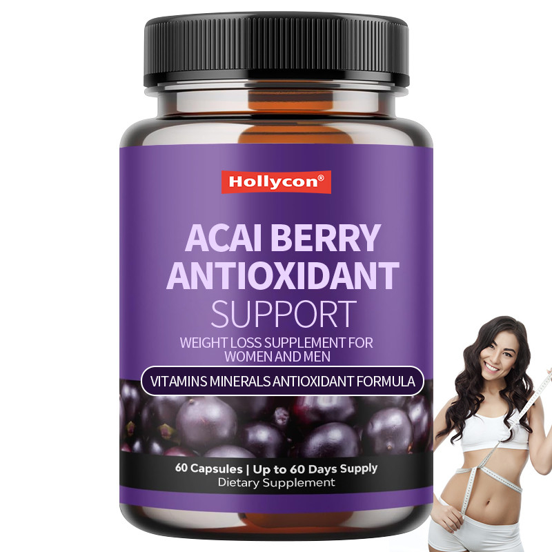 OEM Vitamine Mineralien Antioxidans Formel Acai Beere Antioxidans Unterstützung Gewichtsverlust Ergänzung für Frauen und Männer