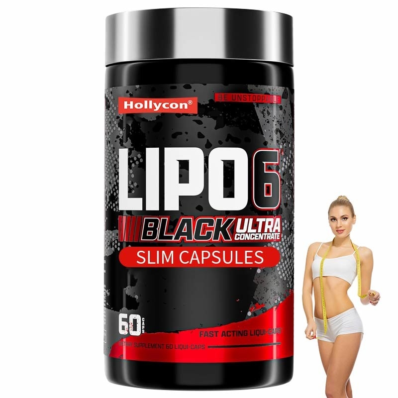 OEM Private Label Lipo-6 Schwarz Ultra Konzentrat Schlanke Kapseln Thermogene Energierende Fettverbrenner Ergänzung