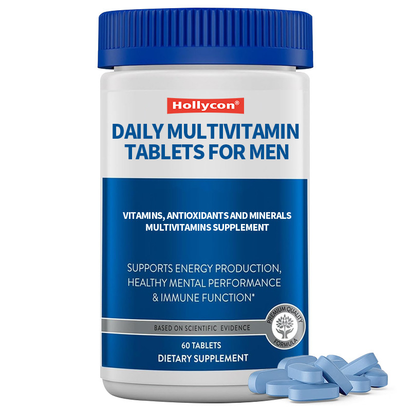 Private Label tägliche Multivitamin Tabletten für Männer Vitamine, Antioxidantien und Mineralien Männer 50+ Multivitamin Ergänzung