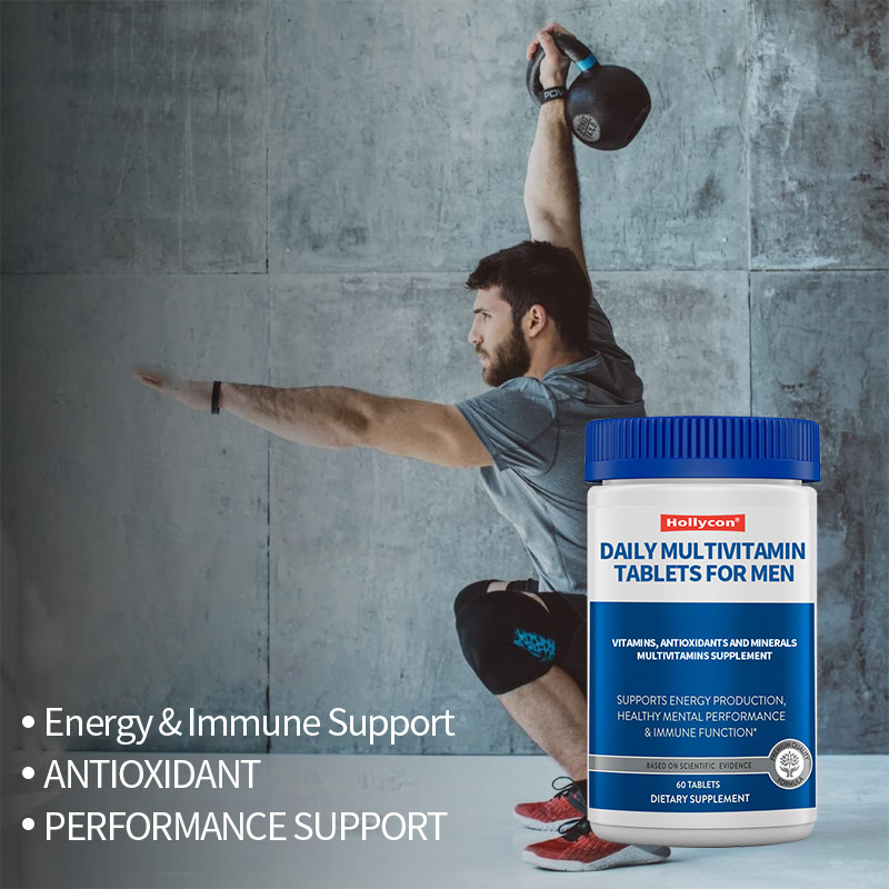 Private Label tägliche Multivitamin Tabletten für Männer Vitamine, Antioxidantien und Mineralien Männer 50+ Multivitamin Ergänzung