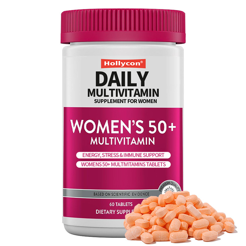 Tägliche Multivitaminpräparate für Frauen Energie, Stress und Immunförderung Frauen 50+ Multivitamin Tabletten