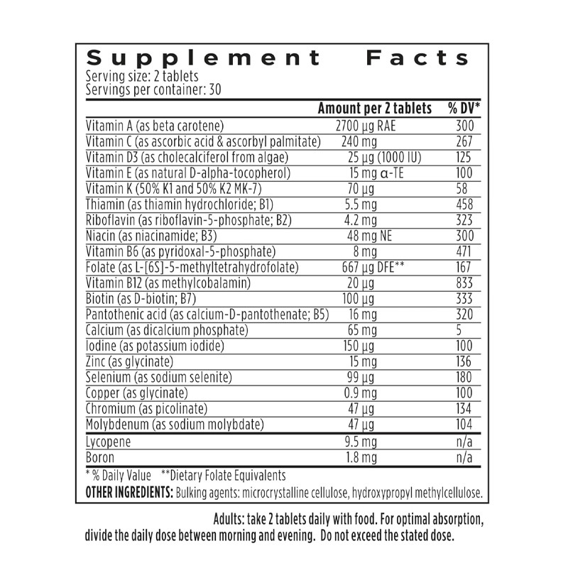 Maßgeschneiderte Multivitamine für Männer Methylierte B-Vitamine MTHFR Ergänzung täglich Veganer Vitamine und Mineralstoffe Tabletten
