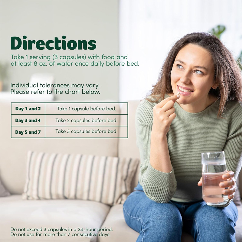7-Tage-Detox-Reinigungskapseln mit Senna-Blatt Vitamin C Verdauungsenzyme Probiotika Acai-Beere Kapseln