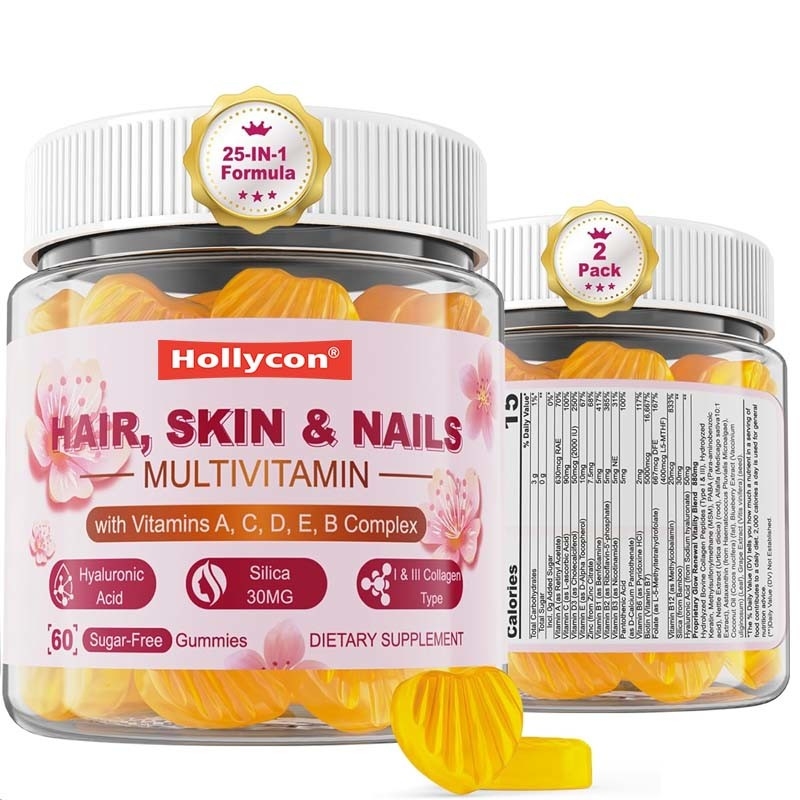 OEM & ODM-Unterstützung Gummi Naturbestandteile für Frauen Multivitamine Zuckerfreie Gummies