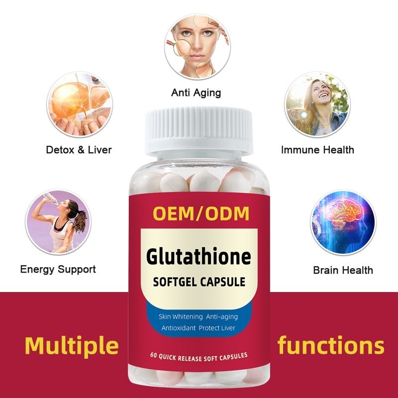 OEM Private Label Vitamin C 1500 mg L-Glutathion Tabletten für Hautbleiche Softgel