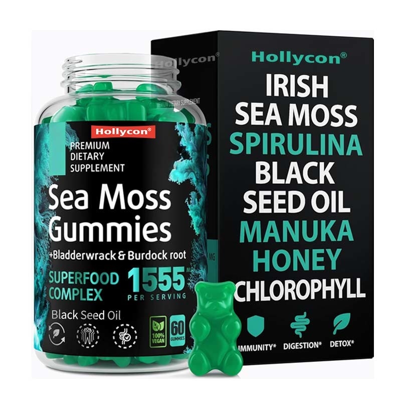 OEM-Unterstützung Darmgesundheit Immunenergie Detox Schilddrüse für Frauen Männer Meeresmoos Gummies