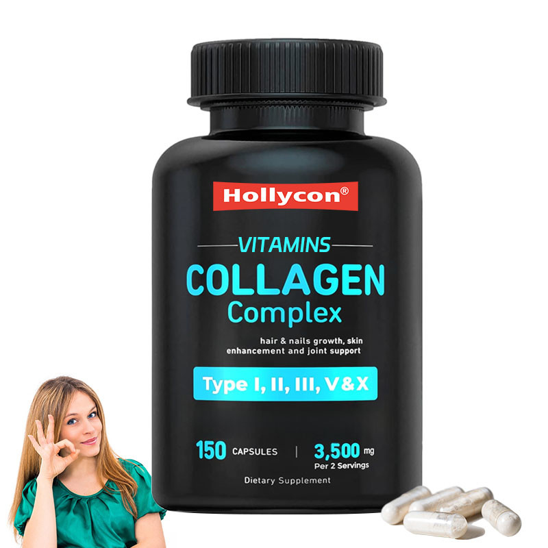 OEM-Unterstützung Kollagen für Frauen Männer Mehrfachkollagen Pillen Vitamine Kollagen Kapseln