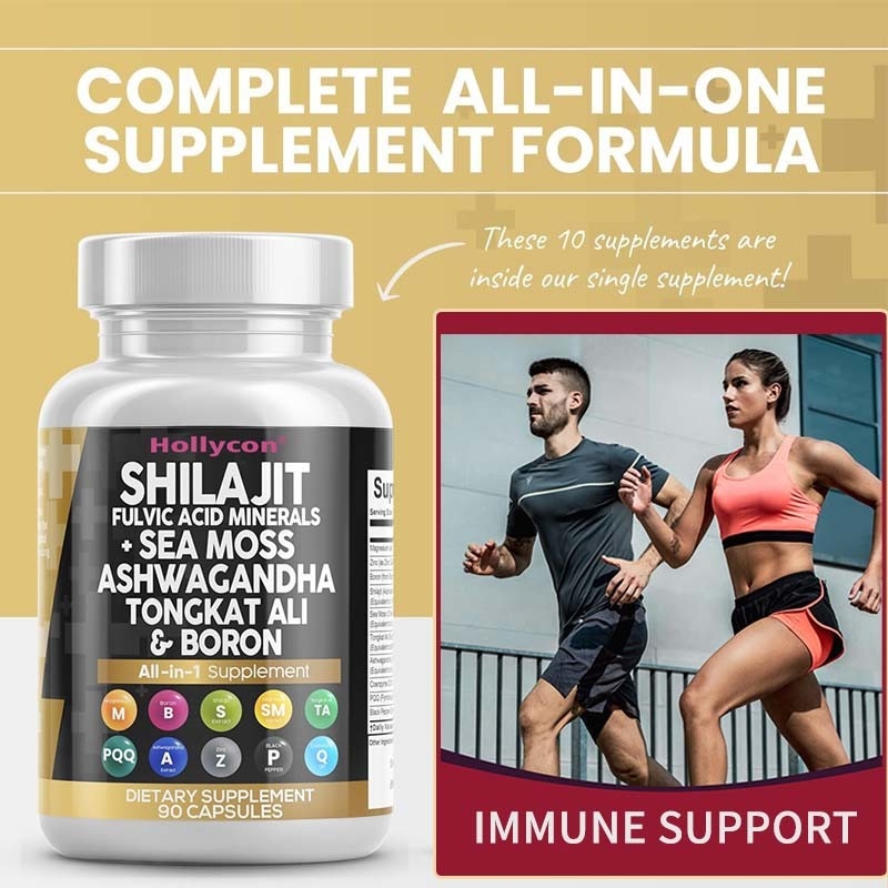 OEM Ashwagandha Tongkat Ali Bor Magnesium für Männer Fulvinsäure Shilajit Kapseln