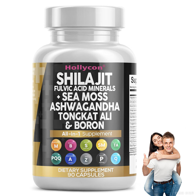 OEM Ashwagandha Tongkat Ali Bor Magnesium für Männer Fulvinsäure Shilajit Kapseln