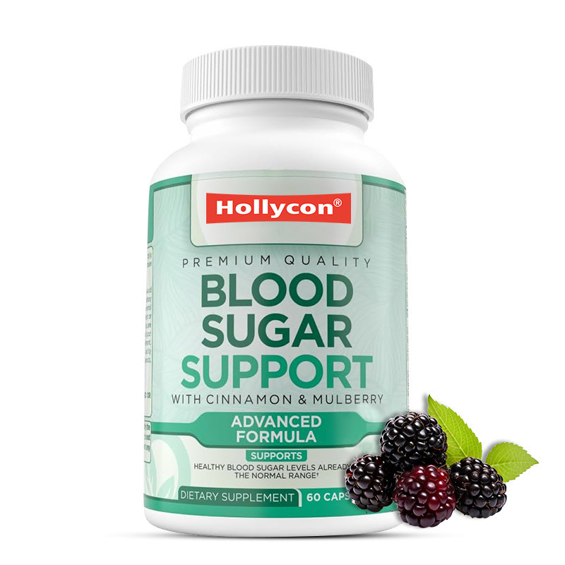 OEM Normaler Blutzuckersupport Ergänzung Zimt Bittere Melone Maulbeer Zink Biotin Vitamin pflanzliche Ergänzung