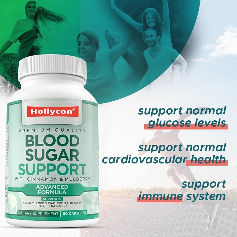 OEM Normaler Blutzuckersupport Ergänzung Zimt Bittere Melone Maulbeer Zink Biotin Vitamin pflanzliche Ergänzung