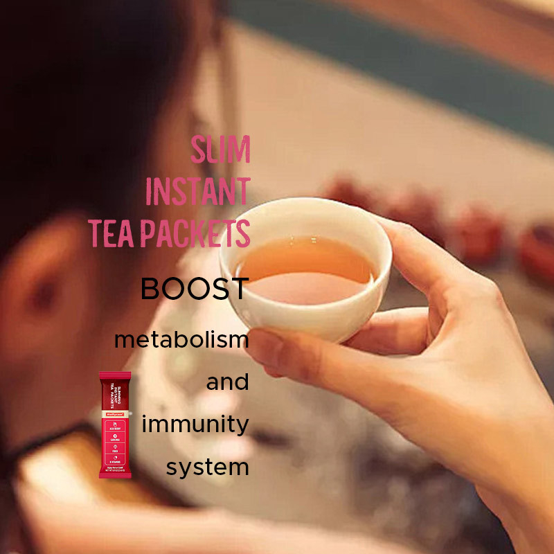 Schlankheitsverringerung Instant-Tee-Pakete zur Diätunterstützung Oolong-Tee Vitamine Garcinia On-the-go Instant-Sticks