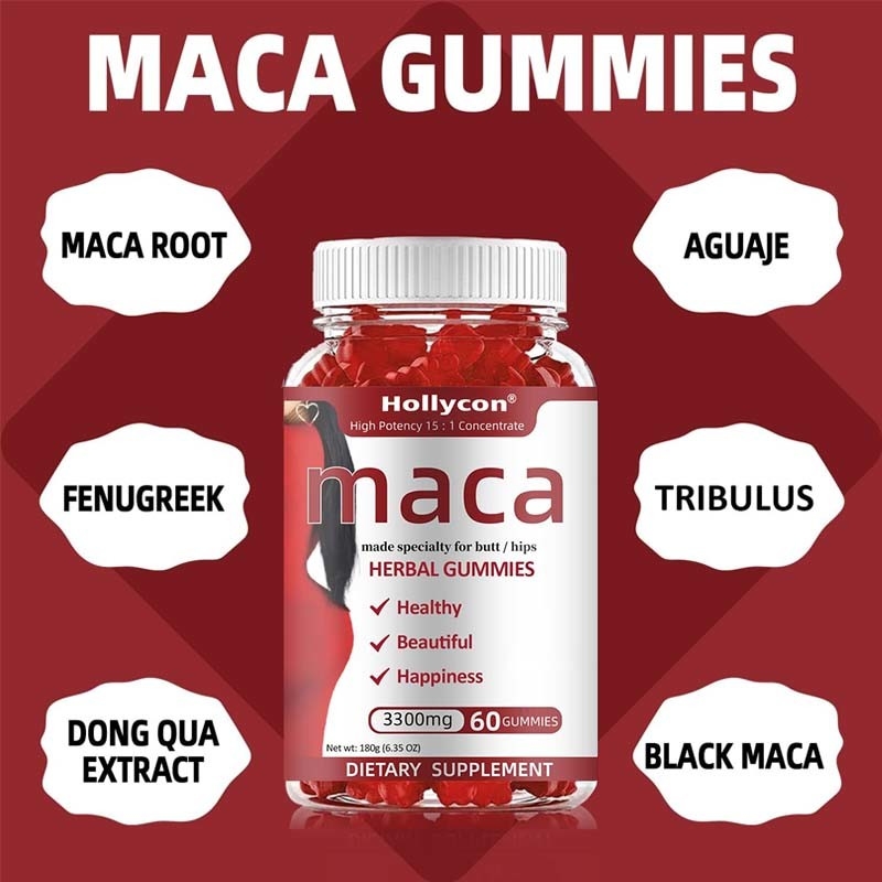 OEM Energie Stimmung Immunförderung und Hormonhaushalt für Frauen Macawurzel Gummies