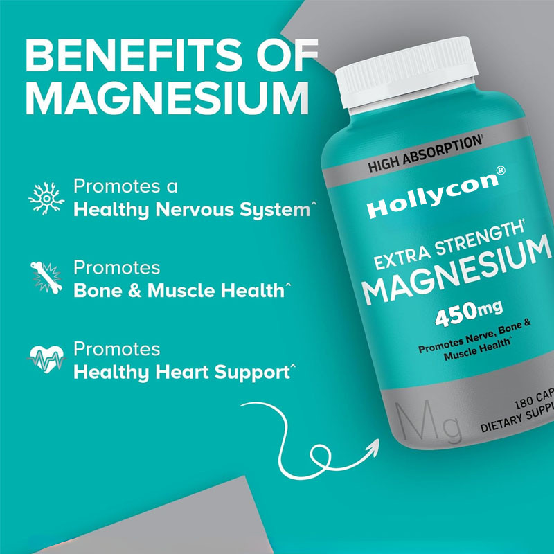 OEM Hochabsorption Knochenmuskelgesundheit Magnesium für Erwachsene Magnesiumkapseln
