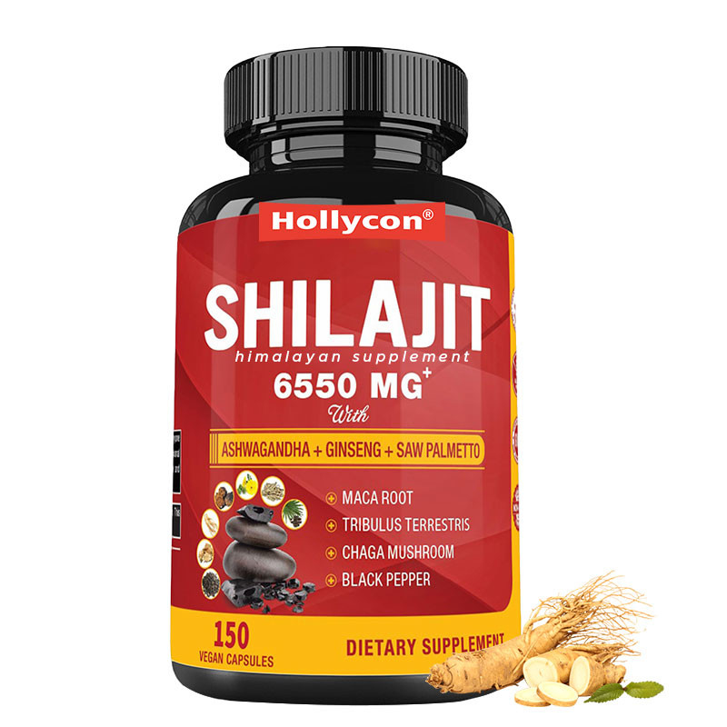 Himalaya Shilajit Ergänzung Energie und Immunsystem unterstützt kombinierte Ashwagandha Ginseng Saw Palmetto Maca