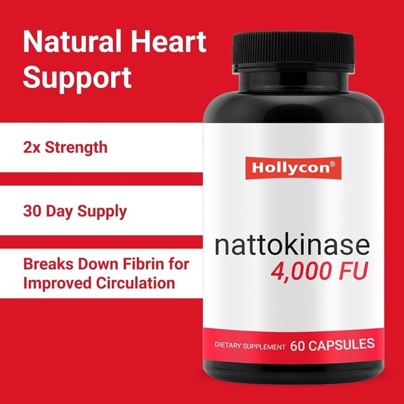 OEM Bio 4000 FU pro Portion Herzgesundheitsunterstützung für Erwachsene Nattokinase Kapseln