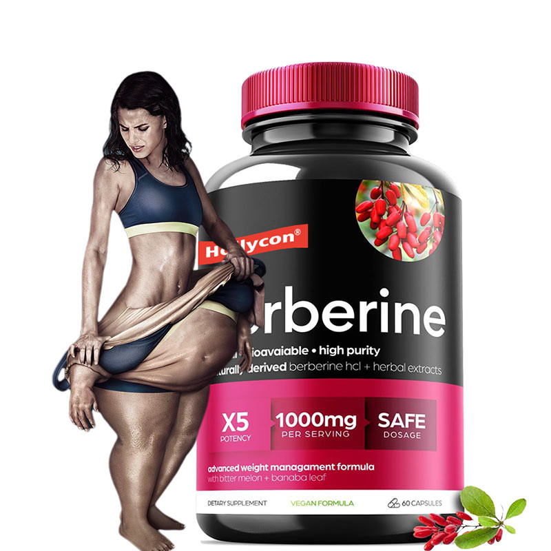 OEM Berberin Kapseln Berberin HCL Appetitzügler Nahrungsergänzungsmittel Abnehmtabletten zur Gewichtsabnahme