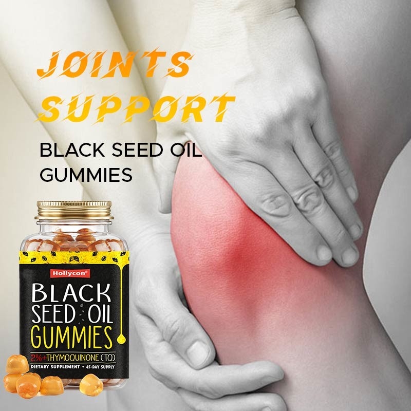 OEM-Schwarze Samenöl Gummies für Gelenke Unterstützung 500mg Schwarze Samenöl Gummies