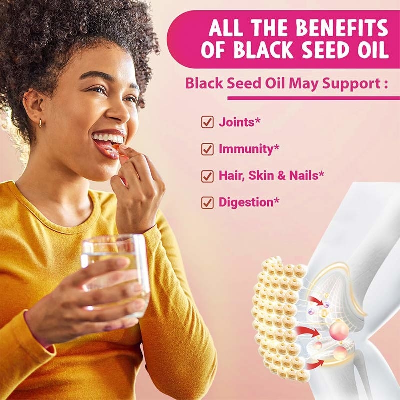 Schwarzkümmelöl Softgels 1000 mg Schwarzkümmelöl zur Unterstützung des Immunsystems